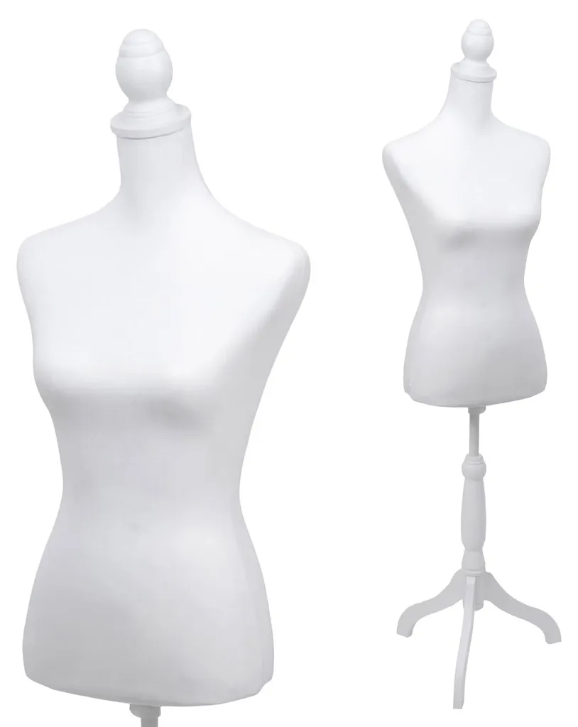 Torse mannequin féminin pour création mode et décoration vitrine blanc