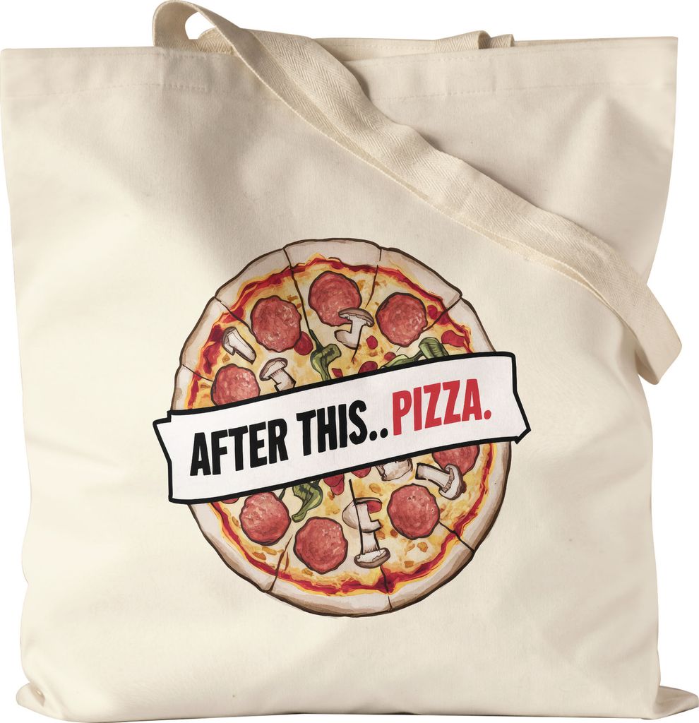 After This Pizza Tragetasche natur Pizza Pizzabäcker Italien Pizzaliebhaber Pizzeria Pizza baker