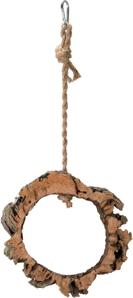 Korkschaukel für Papageien | Natürliche Entspannung | Ideal für kleine und mittlere Vögel