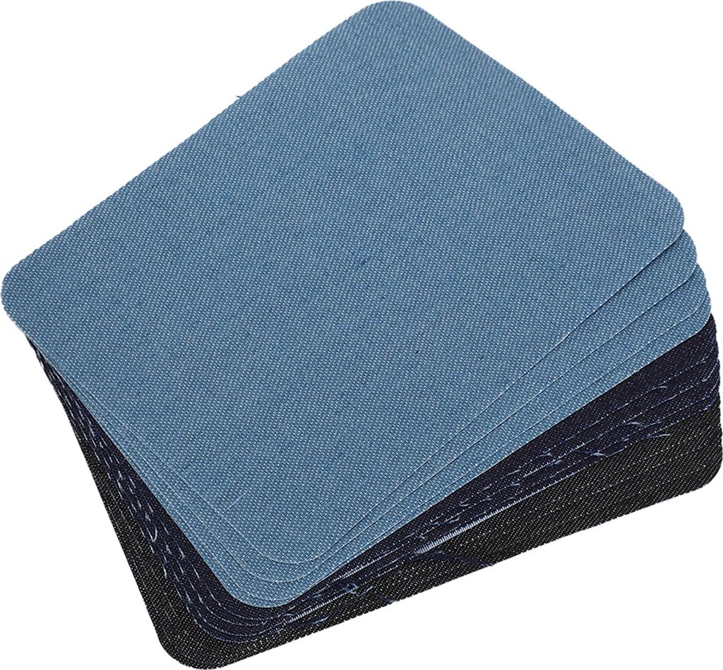 12Pcs Kleben Kleidung Patch Pullover Shirt Ellenbogen Knie Ärmel Großhandel Quadrat Denim