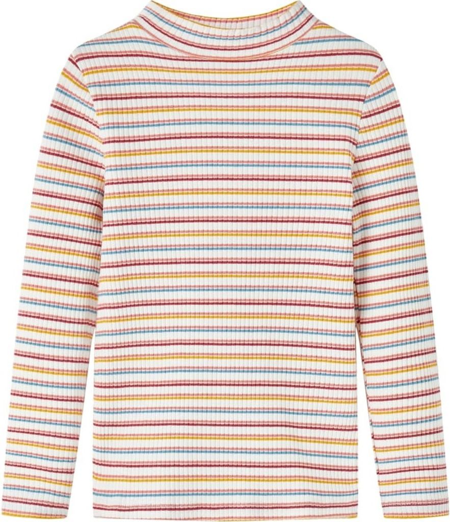 Kinder-Langarmshirt Halbrollkragen Ecru 92