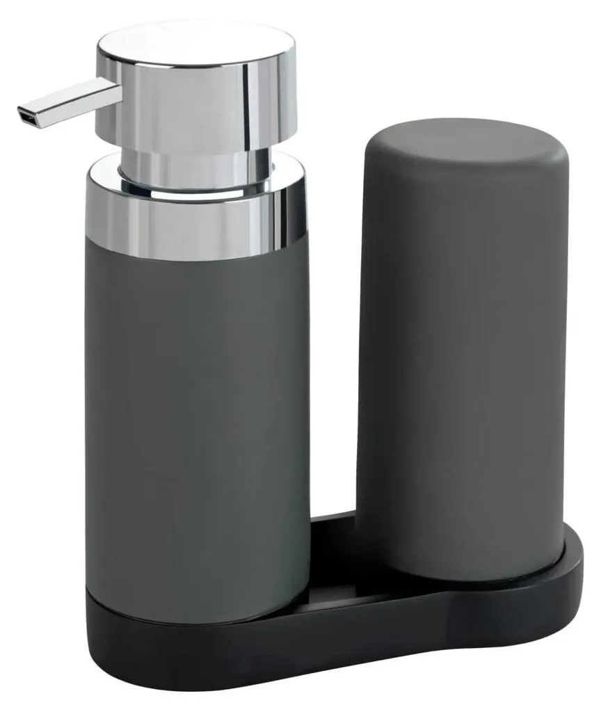 Distributeur de savon gris Easy Squeez-e, station de lavage pour évier
