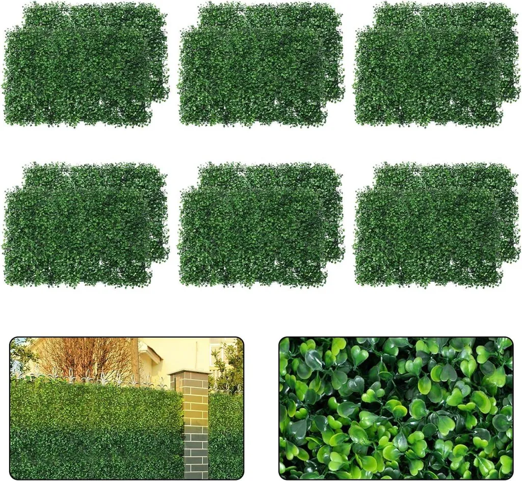Haie de Buis Artificiel Décoration Intérieure et Brise-Vue de Jardin