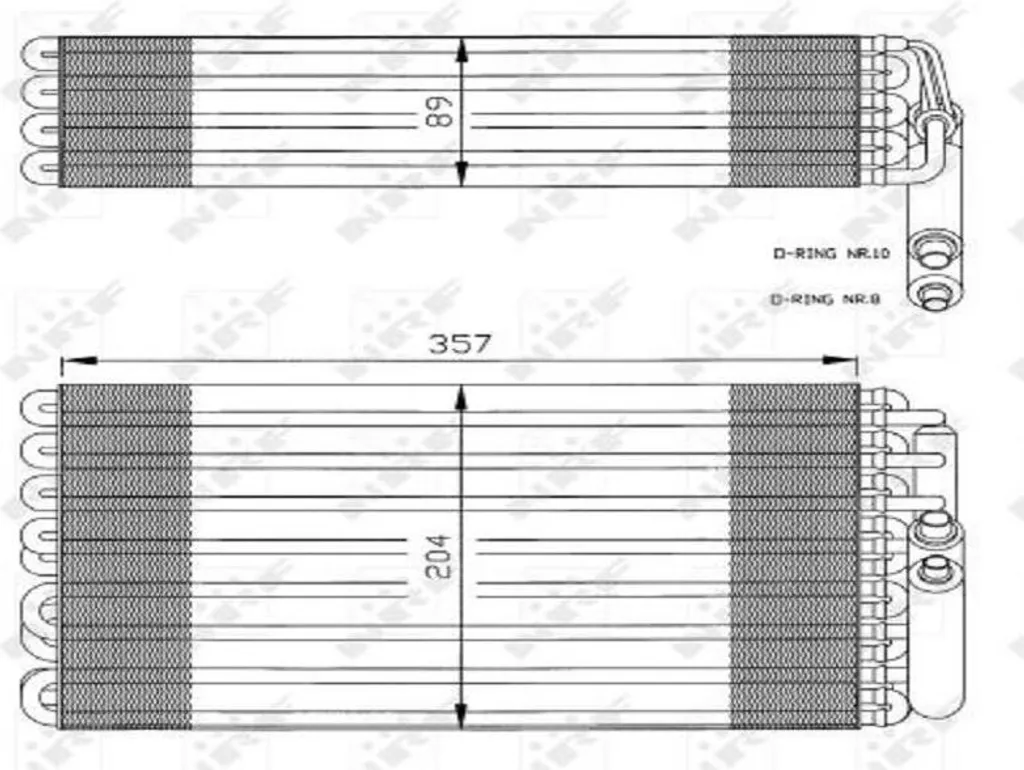 Evaporatore, aria condizionata