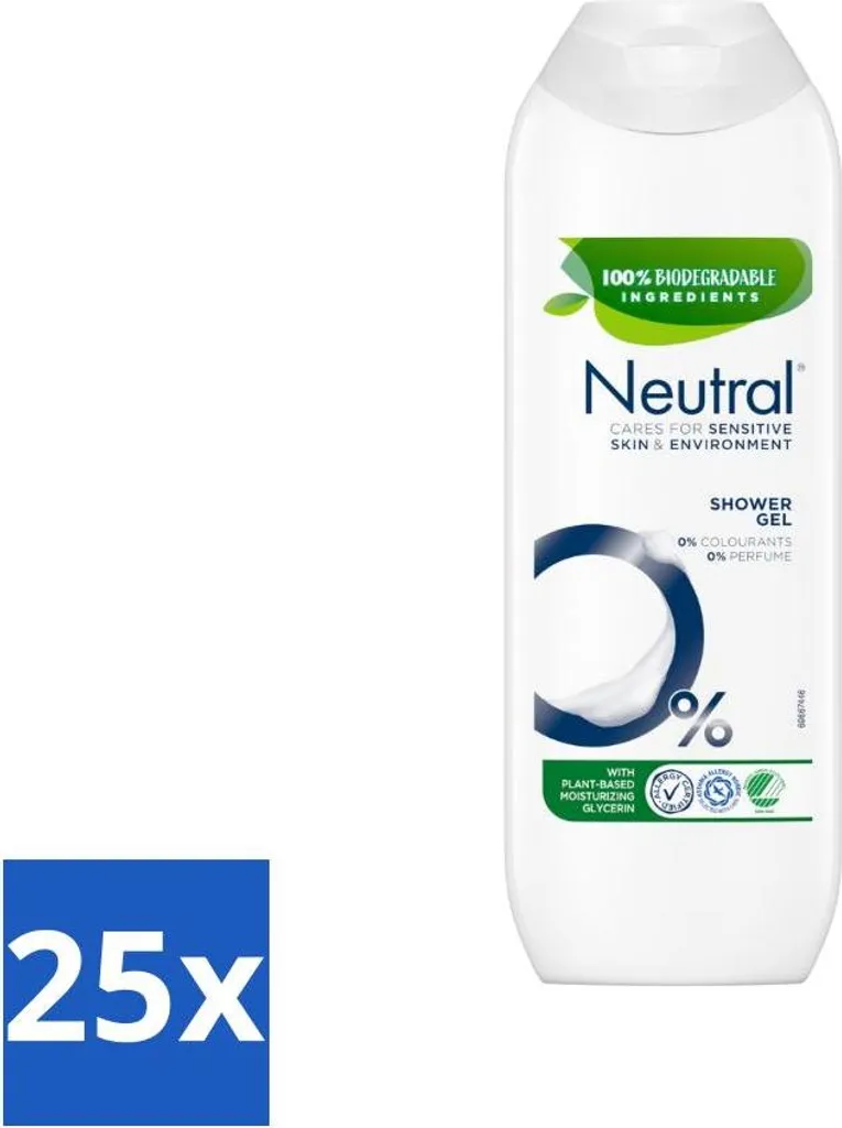 Stock 25 Gel Doccia Neutro Senza Profumo 250ml - Offerta Risparmio