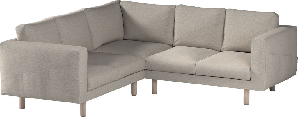 Dekoria Bezug für Norsborg 4-Sitzer Ecksofa, grau-beige, Norsborg 4-Sitzer Ecksofabezug