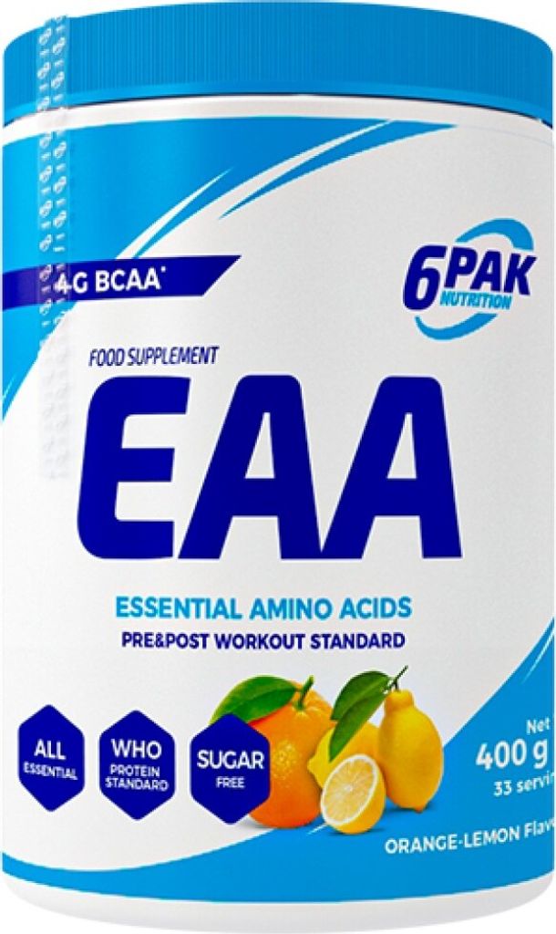 6PAK Nutrition | EAA Powder Orange Lemon