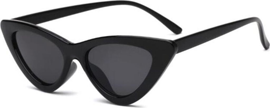 ASKSA Damen Sonnenbrille Stylische Cat Eye Gläser, UV-Schutz Vintage Clout Brille, Schwarze