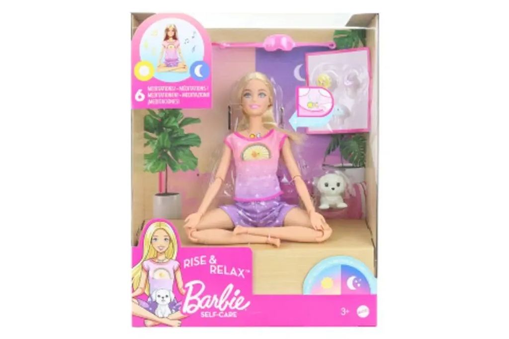 Self Care Barbie Relaxation Barbie Sparkle Mask Day Spa Play Set