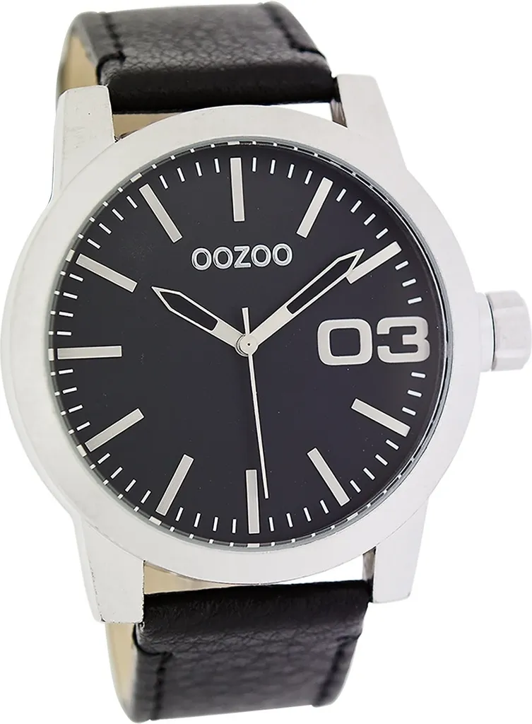 Orologio Oozoo Uomo Nero Opaco D2UOC5149A | Cinturino in Pelle Veri