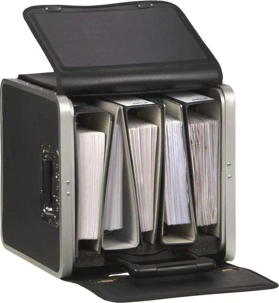 Attaché-case Alassio PERUGIA en imitation cuir noir pour documents A4 - 12