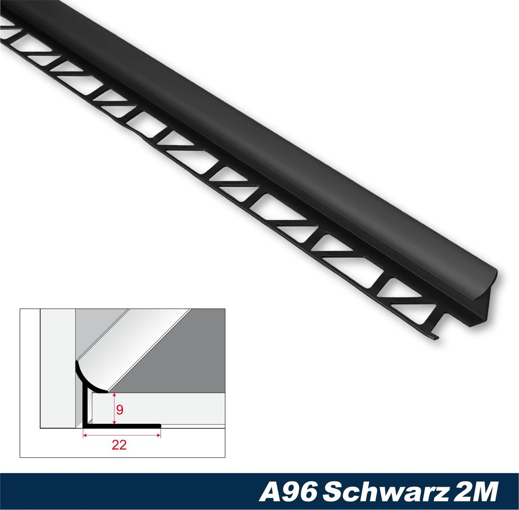 Effector Fliesenschiene aus eloxiertem Aluminium - Produktbild 