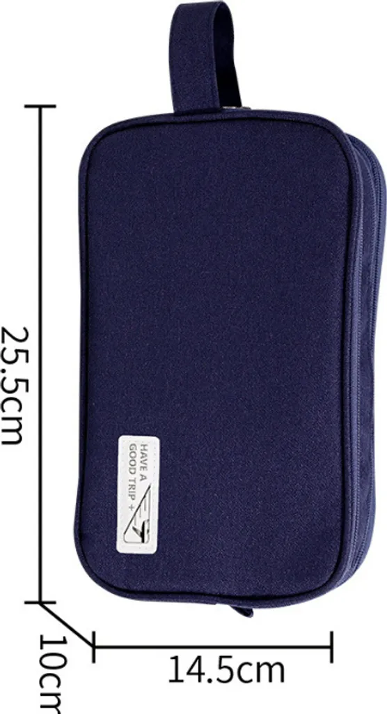 Idea Regalo Uomo: Beauty Case INF Blu Navy con Scomparto Stagno