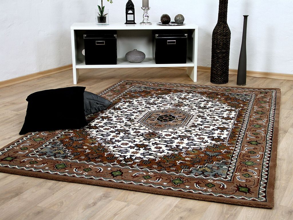 Natur Orientteppich Royal Beige Braun Bidjar, Größe:90x160 cm