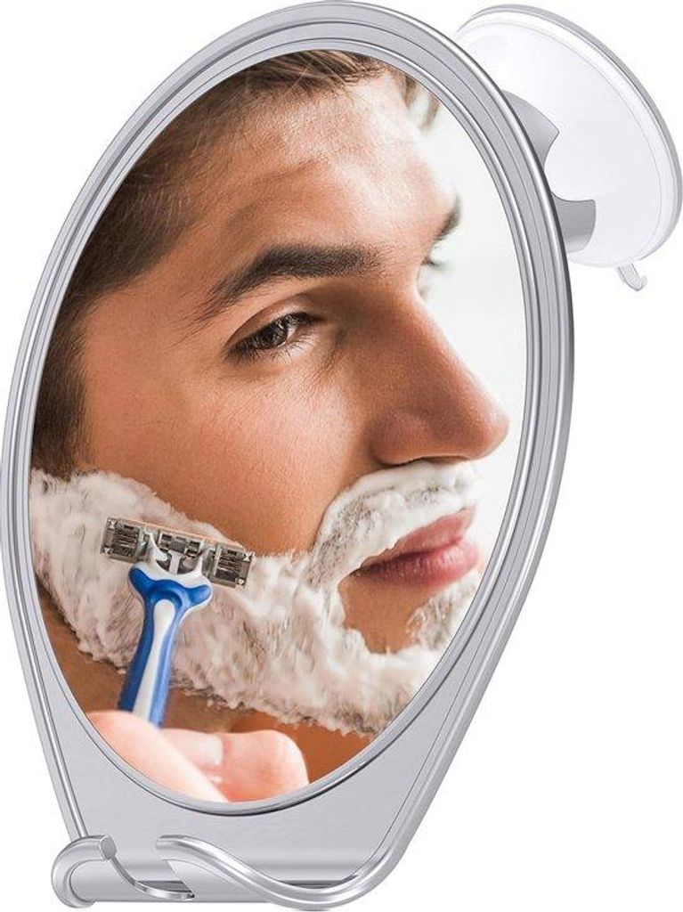 Draaibaar Condensvrij Scheerspiegel mit Zuignap, für Badkamer, Accessoires & Dusche, Chrom