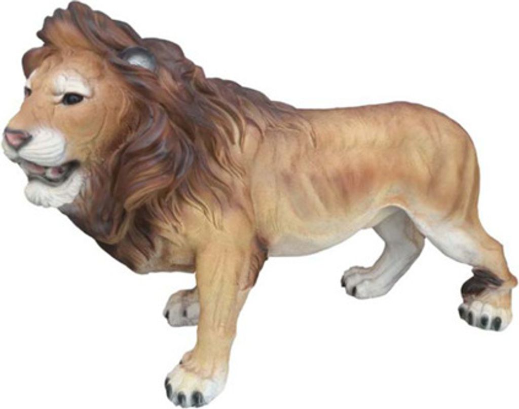 Löwe Figur Statue Skulptur 100cm Figuren Statuen Skulpturen Dekoration Garten