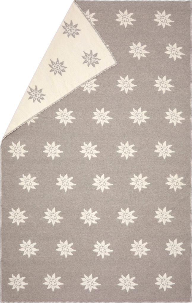 A folded plaid with a star pattern.