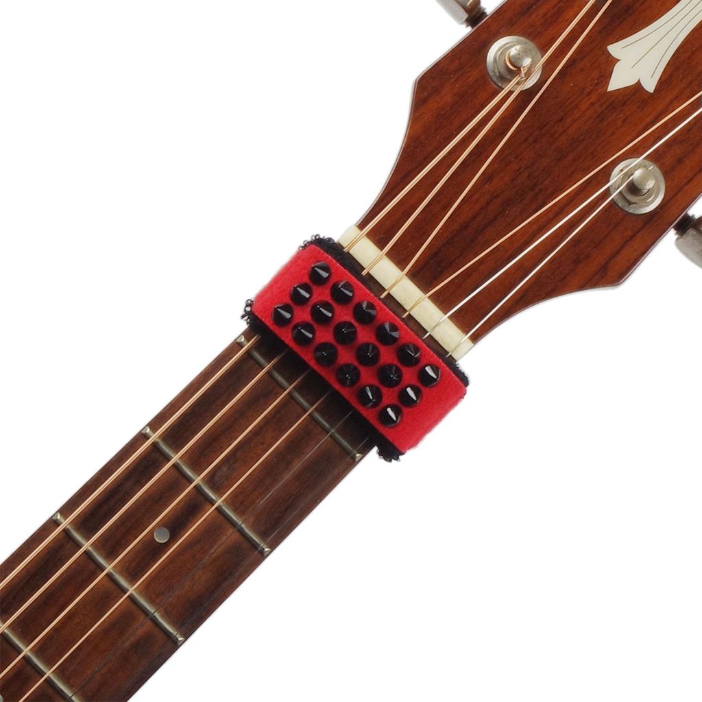 Brrnoo Gitarrensaitenstummer mit Saiten-D?mpfung fr Akustikgitarre, einfacher werkzeugfreier Aufbau Stummsch?rfer fr Gitarrensaiten