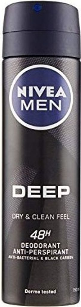 Nivea Men Deep Black Carbon Deodorant Spray 150ml Produktbild 