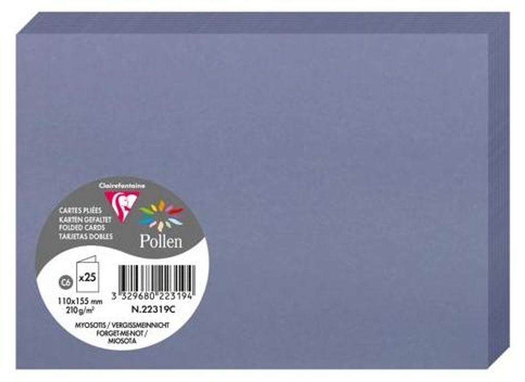 Clairefontaine Doppelkarte C6 210g vergiss