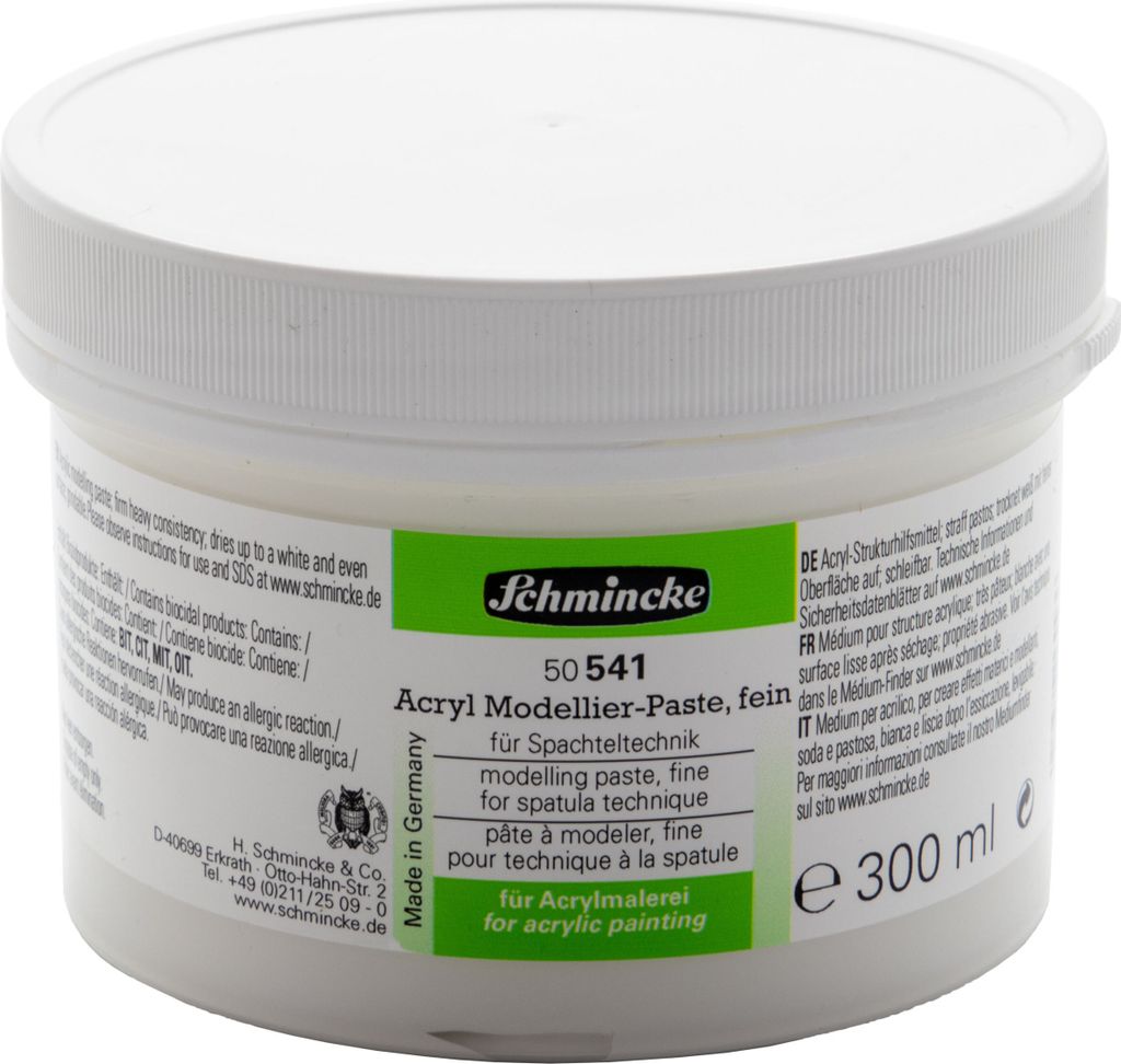 Schmincke 300ml Hilfsmittel Modellier-Paste fein Acryl 50 541 048