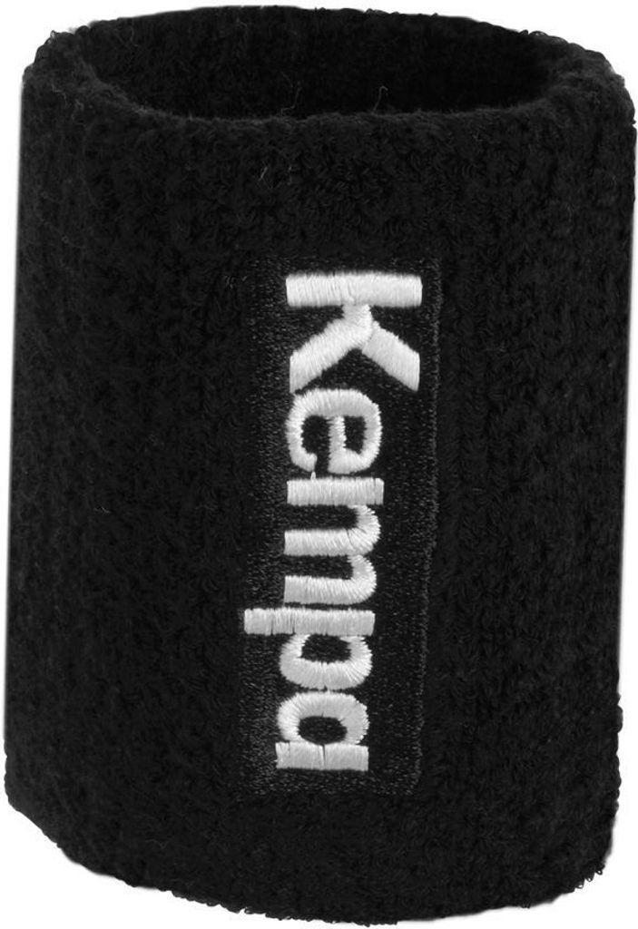 Kempa Core wristband Schweissband lang - 2 Stück, Farbe:Schwarz
