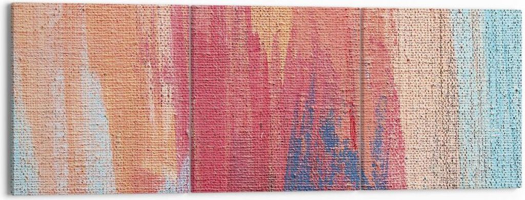 Bild auf Leinwand - Leinwandbild - 3 Teile - Die Farben Farben Abstraktion - 150x50cm - Wand Bild - Wanddeko - Wandbilder - Leinwanddruck - Bilder ...