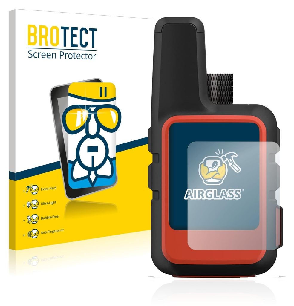 BROTECT Schutzglas für Garmin inReach Mini 2 Schutzfolie Panzer Folie Glas Display Schutz klar