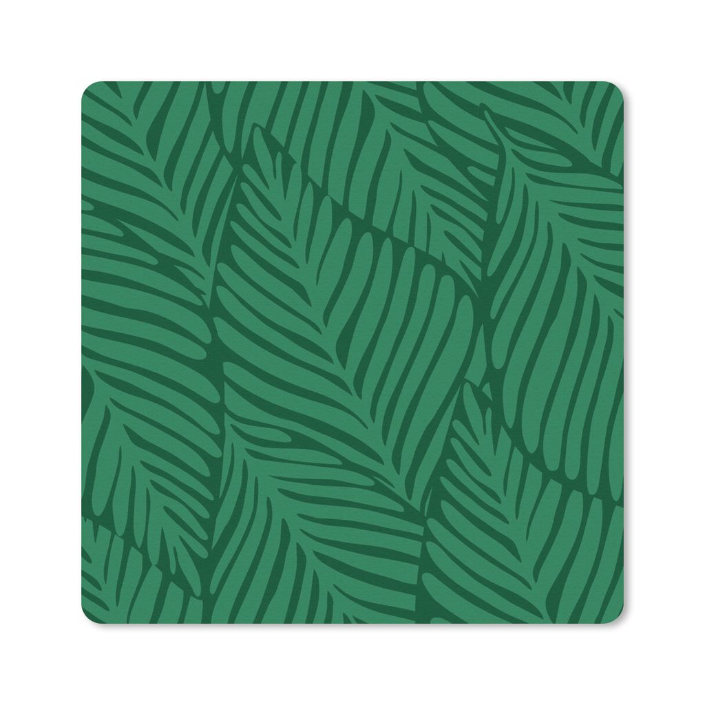 MuchoWow Mauspad Mousepad Blätter - Muster - Dschungel - Jungen - Mädchen - Kinder - Kinder 30x30 cm - Mousepads - Maus Mat - Pad - Mausunterla...