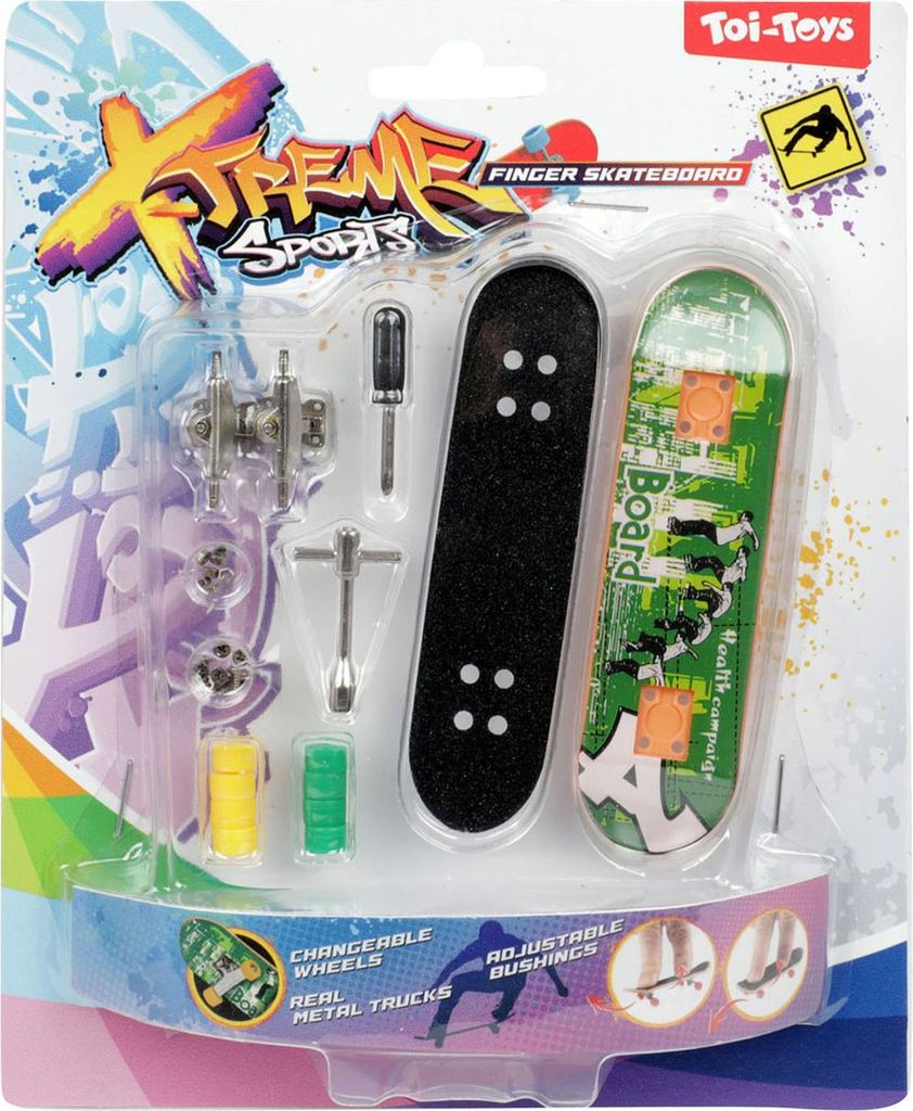 Toi-toys Skate-Finger-Skateboard mit zusätzlichen Rädern
