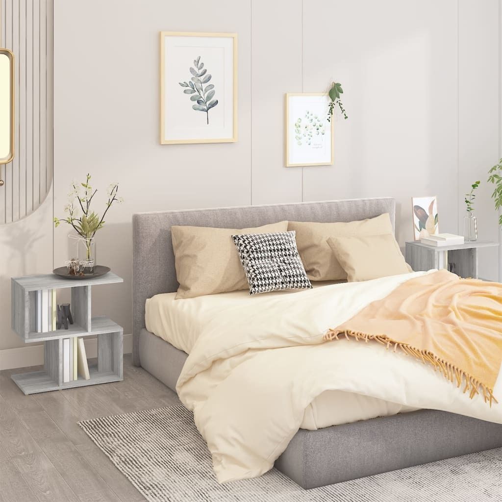 Maison Exclusive - Nachttische 2 Stk. Grau Sonoma 50x30x51,5 cm Holzwerkstoff