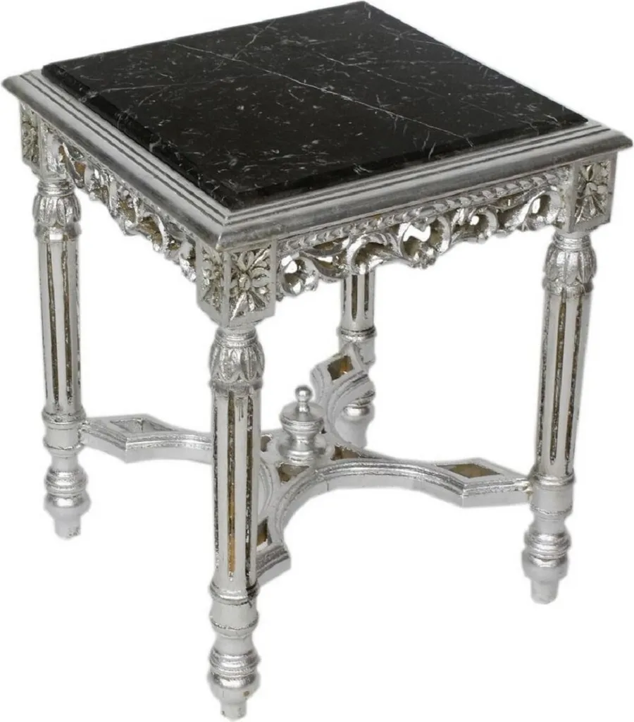 Table d'appoint stable en bois massif baroque pour salon de luxe