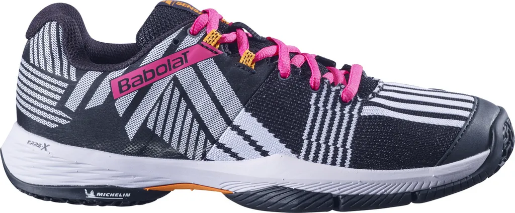 Baskets de Padel Babolat Sensa Femme Noir et Rose - Confort & Grip en 41