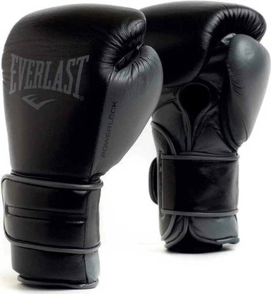 Gant de Boxe Everlast Powerlock 2 Pro Noir avec Maintien Poignet H&L