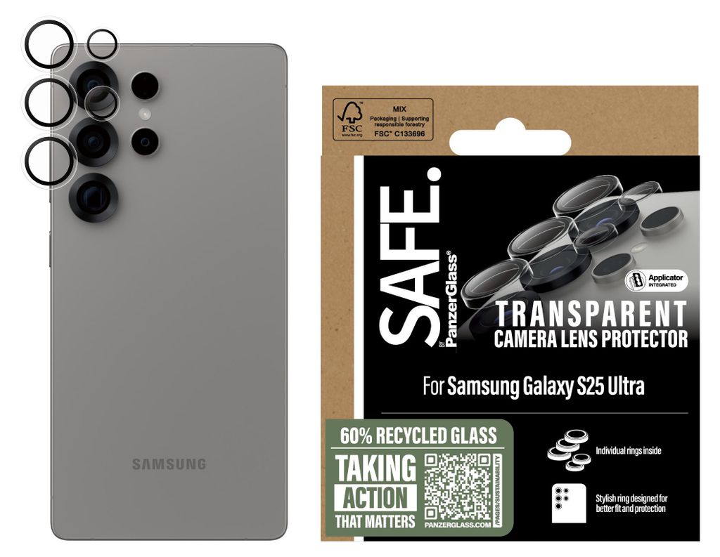 Protecteur d'objectif en verre trempé pour Samsung Galaxy Image du produit 