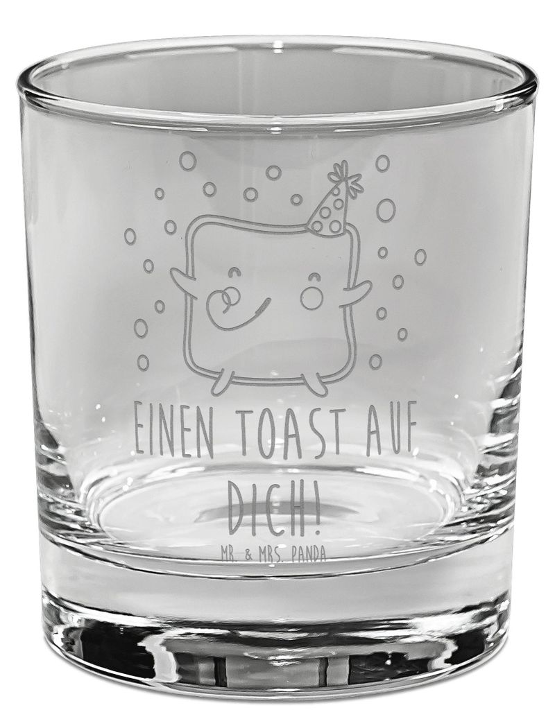 Mr. & Mrs. Panda Old Fashioned Glas Toast Party - Transparent - Geschenk, Gravur Whiskyglas, Jahrestag, für Frauen, Scotch, Hochzeitstag, Freundin...