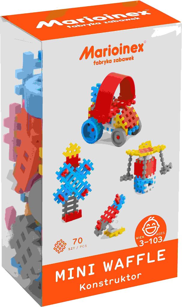 MARIOINEX Mini-Waffelblöcke 70 Stück const-chł 02806