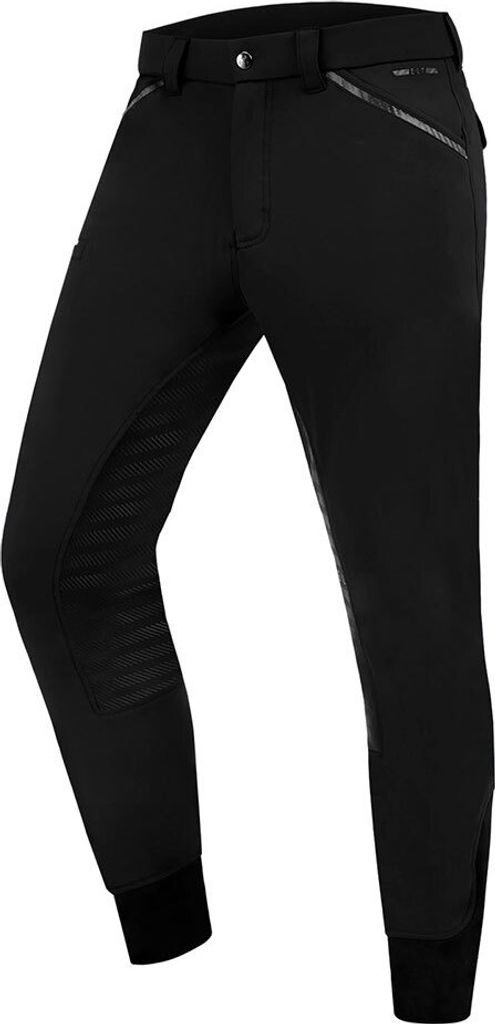 E.L.T Reithose Herren Marc Silikon Vollbesatz Herrenreithose Schwarz 48