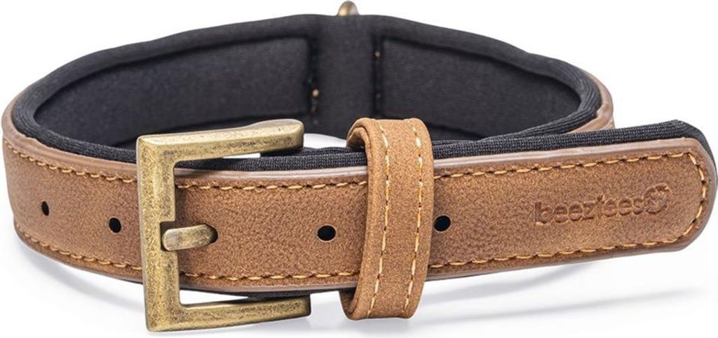 Beeztees Balacron Ax - Hundehalsband - Kunstleder - Braun - 31-39 cm x