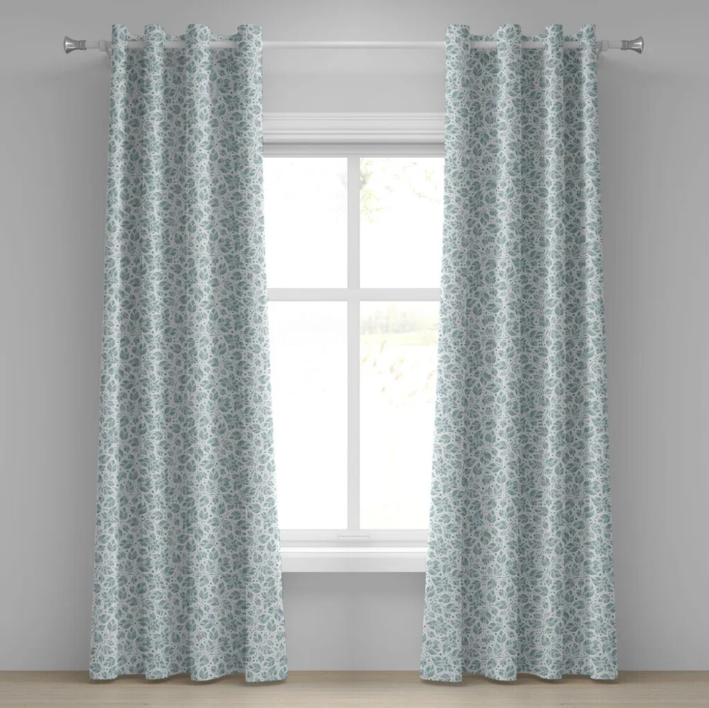 Tende Lavabili 280x175 cm Abakuhaus - Occhielli e Motivo Natura