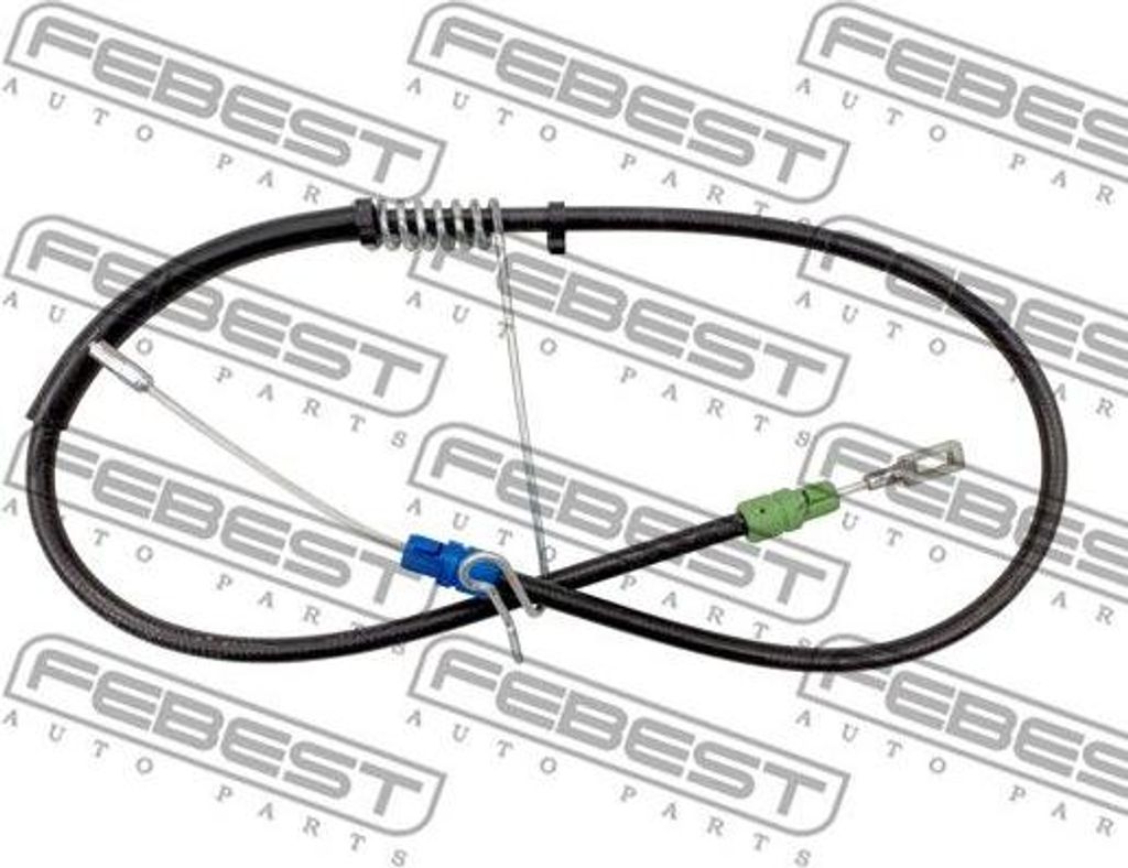 FEBEST 2199-TT9LH Seilzug, Handbremse OE 1488315 kompatibel mit Transit