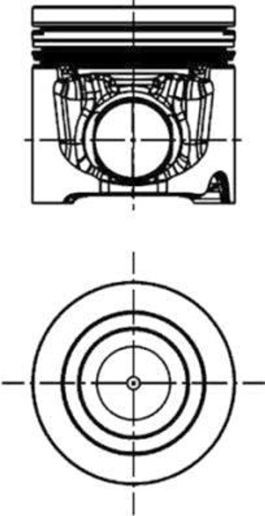 KOLBENSCHMIDT 40510600 Kolben OE 2995580 kompatibel mit A4 8D, Corsa D, Picanto, Defender, Daily, Ducato, Jumper