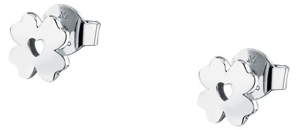 Clover Dono SAZL08 Boucles d'oreilles en Argent pour Filles et Enfants