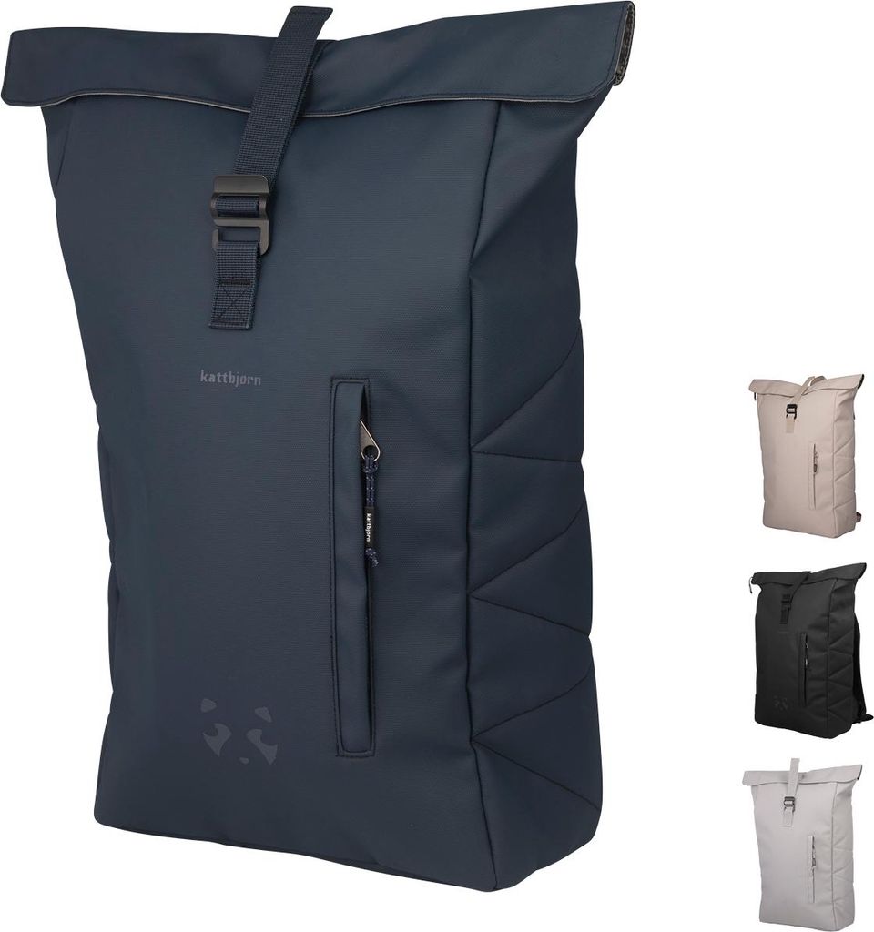 Kattbjörn Rolltop Rucksack – 16L, Wasserdicht, Laptopfach Produktbild 