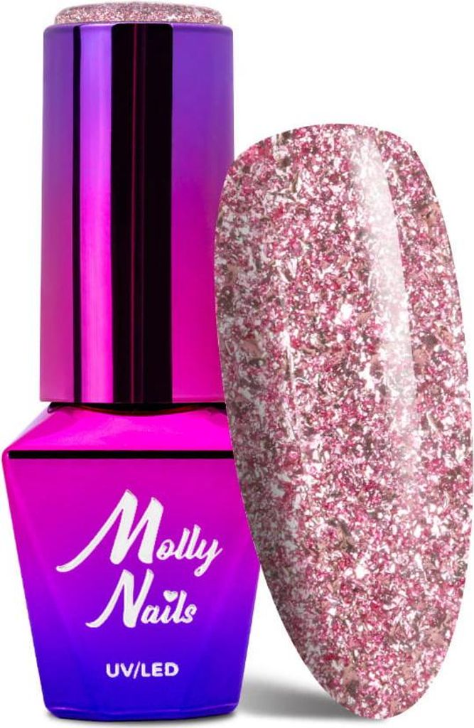 Molly Nails Luxury Glam Rich Baby Rich Hybrid-Nagellack, 8 g, Nr. 542