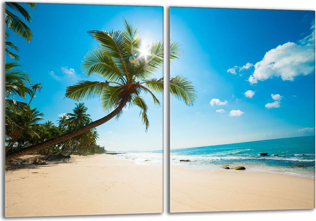 Glasherdplattenschutz 2x40x52 Beach
