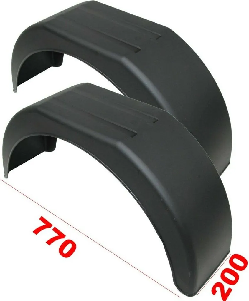 Protection de Roue Garde-boue 20x77cm pour Remorque Bagagère et Auto