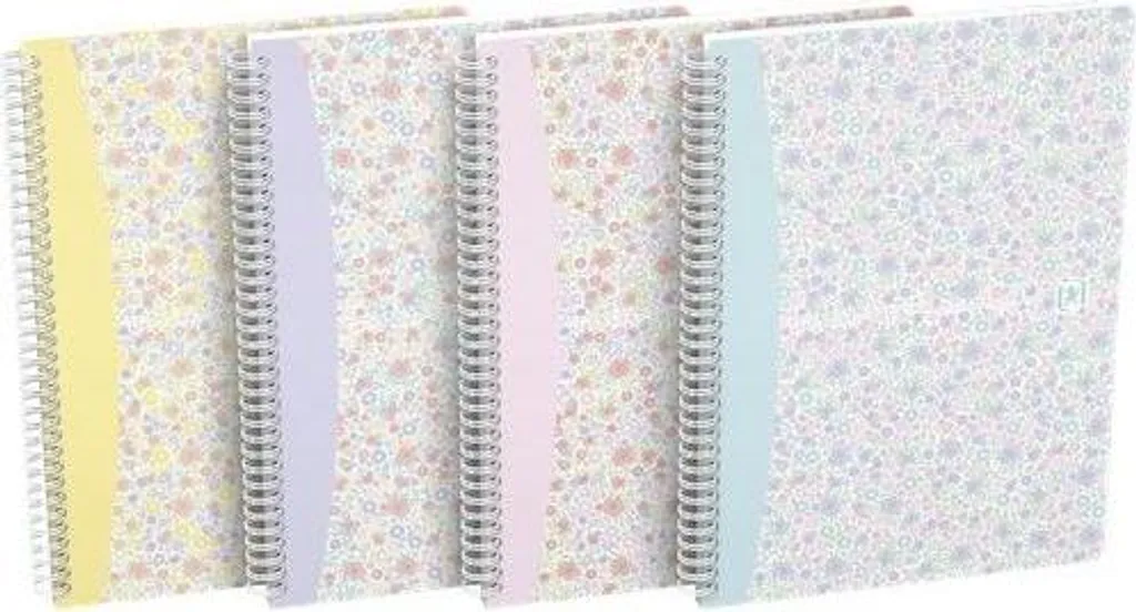 Cahier à spirales pour étudiants pack de 5 carnets lignés de dessins
