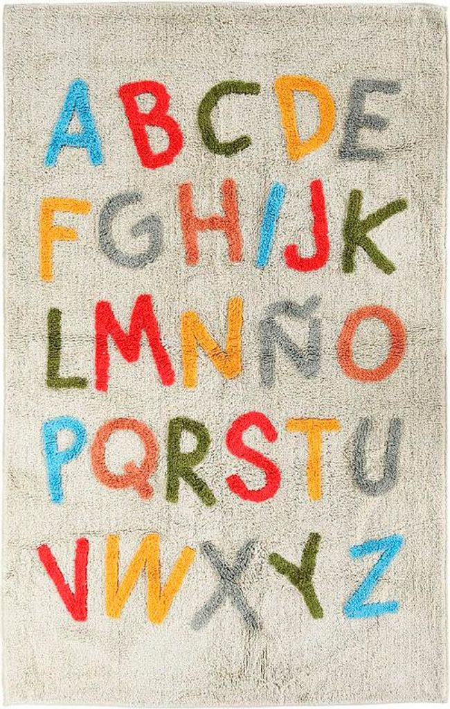 Teppich Home ESPRIT Weiß Bunt Für Kinder 100 x 150 x 1,5 cm