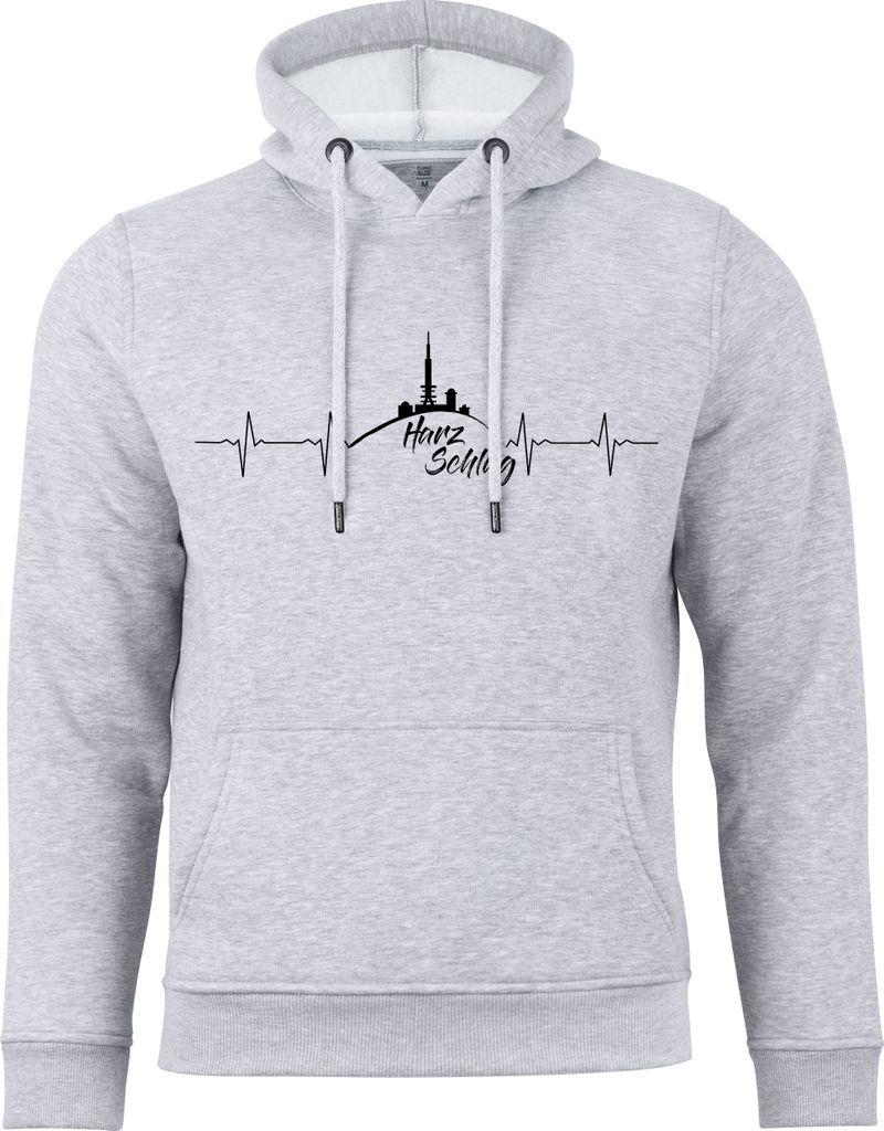 Cotton Prime Kapuzensweatshirt Harzschlag XL grau